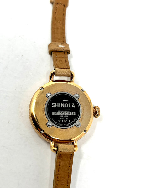 SHINOLA DETROIT-Birdy leather Wrap Watch