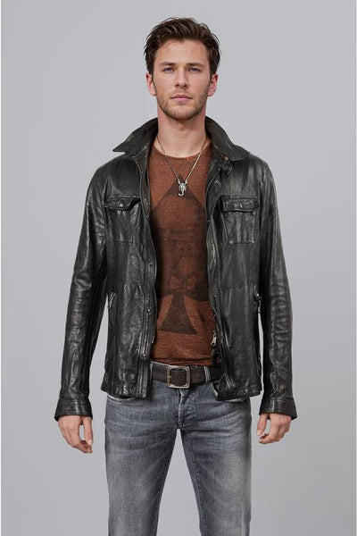 Empresa-Giubb Pelle Jacket Sz-48