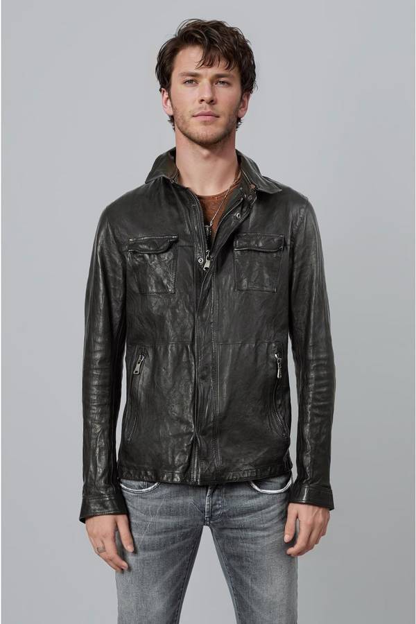 Empresa-Giubb Pelle Jacket Sz-48