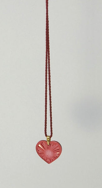 Lalique Heart Necklace-Sun and Moon Collection